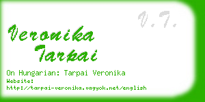 veronika tarpai business card